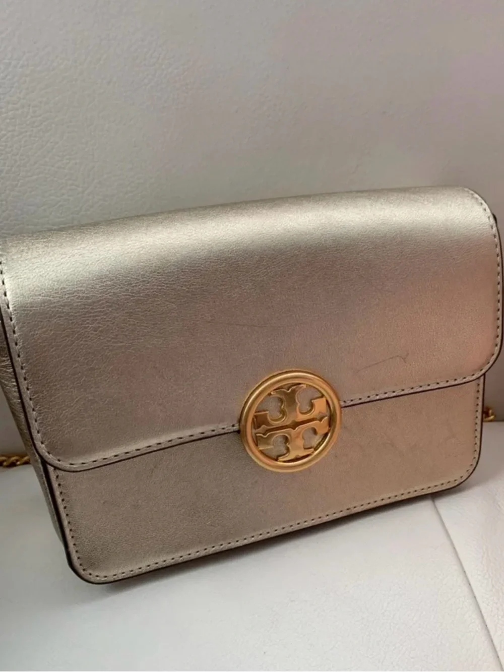 Tory Burch Metallic Gold Bag
